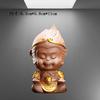 Arena morada Sapo dorado Goku Tortuga dragón mascota de té decoración nutritiva mesa de té pecera decoración de paisaje accesorios para juego de té