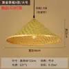 Lámpara de Sombrero de Paja Lámpara Colgante Granja Restaurante Hot Pot Retro Chino Personalidad Creativa Pescado a la Parrilla Nostálgico Bambú Tejido Sombrero Cónico Lámpara