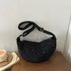 Estilo coreano holgado estilo perezoso chica estilo dulce estilo chica transfronterizo pana compras salida casual bolso de un solo hombro cruzado
