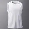 Site Independente Amazon Transfronteiriço Colete Esportivo Masculino Fitness Secagem Rápida Alta Elasticidade Respirável Regata Camiseta Gola Careca para Corrida