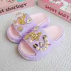 Nuevas Chanclas de Verano para Niñas 2024 con Cadena de Princesa de Dibujos Animados y Mariposa, Sandalias Antideslizantes de Playa