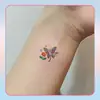 Los Adhesivos de Tatuajes de Flores Coloridas son Resistentes al Agua y al Sudor, de Larga Duración para Hombres y Mujeres, Frescos y de Alta Gama, Brazo Clavícula Pecho Nicho