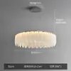 Lustre Estilo Creme para Sala de Estar Francesa 2024 Novo Modelo Lâmpada Simples Moderna para Sala de Estar Lustre Nórdico para Sala de Jantar Lâmpada para Quarto Principal