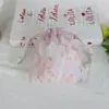 Bolsa de tela floral fresca y sencilla, bolsa organizadora portátil para artículos varios, bolsa de tela de gran capacidad para almacenamiento de cuidado de la piel y artículos de tocador