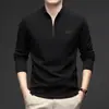 Simple versátil no hace bolitas no se decolora tacto suave y liso ajustado elástico doble cara peso pesado forro polar alemán autocalentable media cremallera