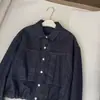 Chaqueta Acolchada de Mezclilla de un Solo Botón para Mujer Otoño e Invierno Chaqueta Engrosada 2025 Nueva Suelta Retro Abrigo de Algodón Transfronterizo