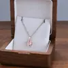Comercio Exterior de Amazon Venta Caliente Collar de Acero de Titanio Temperamento Femenino Circonita Microincrustada Personalidad Cadena para Clavícula de Alto Sentido Colección Joyería