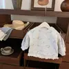 Moletom Feminino 2026 Estilo Coreano Estampa de Gato Barra com Renda Gola Redonda Blusa Camiseta para Meninas Jovens