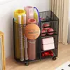 Rack de Armazenamento de Basquete, Rack de Armazenamento de Chão, Rack de Armazenamento de Brinquedos para Sala de Estar, Equipamentos Esportivos de Bola, Cesta de Armazenamento para Tapete de Yoga