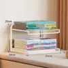 Prateleira de Armazenamento para Classificação de Assuntos Prateleira de Armazenamento em Camadas para Livros Estante de Livros de Mesa Organizador de Arquivos para Escritório Suporte de Livros Multicamadas