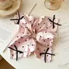 Fábrica Fuente Bufanda Cuadrada Coreana Estampada Cintura Delgada Goma para el Cabello Elegante Goma Cuadrada para el Cabello Scrunchie Goma para el Cabello