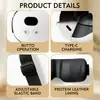 Massageador de Olhos com Compressa Quente, Dispositivo Inteligente de Proteção para os Olhos com Vibração e Pressão de Ar, Máscara de Olhos com Massagem e Música Bluetooth, Atacado de Fábrica Transfronteiriço