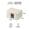 Caja de almacenamiento plegable para ropa con ventana única para visibilidad, caja de almacenamiento de tela de gran capacidad para ropa y pantalones, caja de almacenamiento a prueba de polvo y humedad para artículos diversos