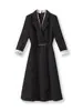 2511909-Vestido Inteligente Formal Profesional de Commuter Intelectual Nuevo Estilo Otoño Temprano Elegante de Gama Alta Cuello Desmontable