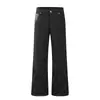 Calça Jeans Flare Estilo High Street Americana para Homens, Design de Marca Tendência com Bolsos, Calça Casual Solta de Perna Larga Cleanfit