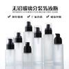 Botella de Vidrio Transparente Esmerilado para Loción de 30 ml, Botella Dosificadora Cosmética, Botella con Atomizador de Presión para Tónico, Botella para Líquido de Base