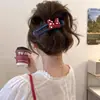 Elegante Pinza para el Cabello con Lazo Rojo para Mujer, Nuevo Estilo de Alta Gama 2026, Pinza de Garra Recta para la Parte Posterior de la Cabeza, Pasador para Peinados Recogidos