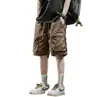 250526001Pantalones Cortos de Trabajo de Verano para Hombre, Pantalones Cortos de Cinco Puntos Estilo Montaña, Pantalones Cortos Casuales de Secado Rápido con Sensación de Hielo para Jóvenes