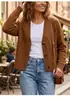 Suéter Cardigan Curto de Cintura Alta para Mulheres, Novo Modelo 2026, Peça de Roupa para Início da Primavera e Outono, Jaqueta Pequena de Tricô, Suéter de Tricô