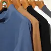 Suéter Térmico Masculino Meia-Gola Outono/Inverno De Veludo Jovem e de Meia-Idade Tendência Camiseta de Manga Longa Base Camiseta