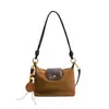 Bolso tipo empanada de cuero mate para mujer, nuevo modelo 2026, bolso de alta gama, bolso de axila, bolso de mano, bolso pequeño cruzado, bolso para lonchera