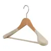 Perchas de Madera Maciza Recubiertas de Terciopelo para Trajes de Hombre, Perchas de Madera para Abrigos, Perchas de Madera Maciza para Ropa, Hombro Ancho, Antideslizantes, Perchas de Ropa Sin Costuras, Venta al por Mayor