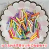 Deseo de color rollo de papel pequeño carta de amor creativa papel de deseo cápsula de amor carta señal botella de deseos estrellas multicolor