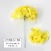 Hortensia artificial de cabeza única al por mayor para decoración de bodas, materiales de fondo y uso especial para escaparates de centros comerciales y paisajismo de paredes de flores
