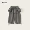 Roupas Infantis Youbao Calças para Meninas 2026 Primavera e Outono Calças Longas Estilosas Renda Infantil Tendência Calças Casuais de Perna Larga
