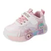 Zapatos Deportivos Infantiles de Dibujos Animados para Niñas 2025 Otoño e Invierno Estilo Coreano Zapatos de Cuero para Estudiantes Niños Zapatos Casuales para Niños