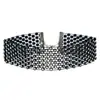 Colar Gargantilha Europeu e Americano de Moda com Strass de Múltiplas Fileiras Temperamento Brilho Flor de Diamante Corrente de Pescoço Vento Frio Corrente de Clavícula Gravata