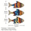 Serie de Peces Tropicales Viento de Océano de Verano Transfronterizo Decoración Colgante de Listado de Madera Decoración Hogar Sala de Estar Dormitorio