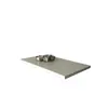 Mesa de jantar flutuante de acrílico nórdico, mesa de escritório longa criativa, design de madeira natural, bancada de trabalho para casa, mesa de jantar simples