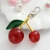 Chaveiro de Cereja Pingente de Bolsa Decoração de Mochila Estilo Tendência da Internet Japonesa e Coreana Pingente de Fruta Cereja da Moda