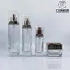 Nova garrafa de vidro cosmético 120ml frasco de Tônico para cuidados com a pele 50g creme creme loção frasco secundário essência