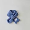 Bufanda infantil One Pan, otoño e invierno, nueva, con dibujos animados, súper linda, oso cruzado, de felpa, cálida, para bebé, venta al por mayor