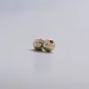 Chapa de Oro Color Duradero 18K Redonda Hebilla de Posicionamiento Olla a Presión Broche de Cierre Terminal Cuenta de Posicionamiento Hebilla de Pulsera Material para Manualidades con Cuentas