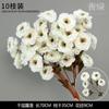 Flor de simulación blanca, flor de seda para boda, decoración de escena de boda, arreglo floral para escenario, material floral, arte floral, rosa, flor falsa