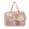 Neceser de viaje portátil para hombres y mujeres, bolsa de maquillaje de gran capacidad, bolsa de almacenamiento de cosméticos impermeable, organizador de artículos de tocador extragrande