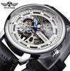 Reloj Mecánico Manual Transparente de Esqueleto de Moda para Hombre Transfronterizo Europeo y Americano T-Winner, Disponible para Dropshipping