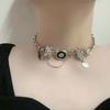 Collar con colgante de cruz de metal con forma de estrella y borlas para mujer, estilo moderno y elegante, con diseño de nicho, accesorios para collares.