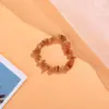 Pulsera de grava nueva europea y americana irregular hecha a mano elástica color versátil pulsera de grava accesorios de joyería
