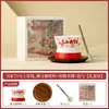 Conjunto de Xícaras de Cerâmica Branca de Rocha Mineral Feito de Fábrica para Uso Doméstico, Conjunto de Xícara e Pires para Chá da Tarde, Xícara para Latte Art