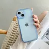 Nueva Chica Gordita para Apple 15promax Ojos Grandes TPU Simple Color Sólido Transparente 7 Funda Suave 11 Funda para Teléfono Móvil