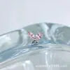Aretes de Titanio Astmf-136 Aleación de Titanio 1.5X3 Marquise Mariposa Grande G23 Titanio Rosca Interna Aretes de Zirconia Piercing