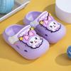 Chinelo Infantil Novo Estilo Baotou Anti-Colisão Tamancos Verão Interior Antiderrapante Desenho Animado Crianças Pequenas e Médias Bebê Usar Praia
