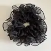 Elástico de Cabelo de Renda com Bolhas Coloridas Frescas para Mulheres, Estilo de Alta Qualidade, Versão Grande Coreana para Penteados de Coque