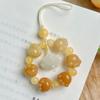 Pulsera de flor de bodhi Myrica rubra flotante para mujer, cordón para teléfono móvil de garra de gato, cadena para teléfono móvil de pareja, colgante de coche exquisito, cuentas de Buda, texto, juego