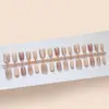 Manicure Desenhada Olho de Gato Exquisito Alta Qualidade Elegante Estilo Menina Estilo Irmã Real Clareamento Manicure Estilo Curto 30-t Manicure Usável