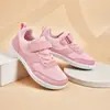 Sapatos Infantis de Bico Largo para Travessia de Fronteira Novos Tênis Esportivos Casuais Meninos Estudantes Cano Baixo Caminhada Sapatos de Meninas Calçados para Exterior Respiráveis